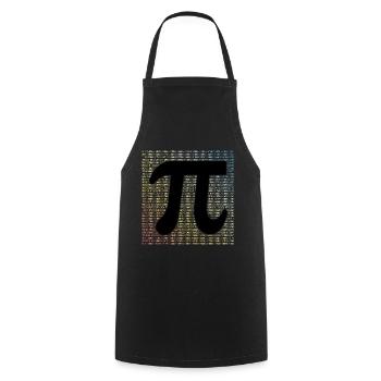 Pi Day Shirt Math Geek Gift - Cooking Apron - black - Front - AI Model Male 185 dark (185cm)