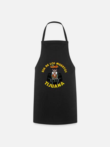 Dia de los muertos Tijuana Vintage Design - Kochschürze - Schwarz