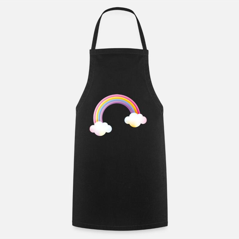 Smiley Rainbow - Kochschürze - Schwarz