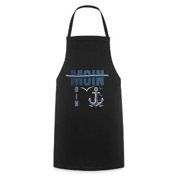 Chemise Moin Moin imprimée en qualité supérieure - Tablier de cuisine - noir - Devant - AI Model Male 185 dark (185cm)