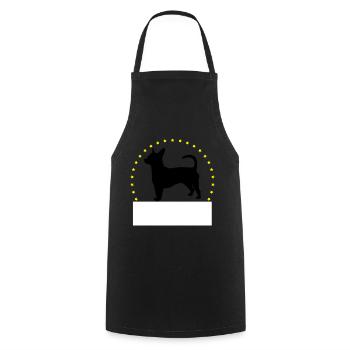 Chihuahua Hund individuell Anpassbar Geschenk - Kochschürze - Schwarz - Vorne - AI Model Male 185 dark (185cm)