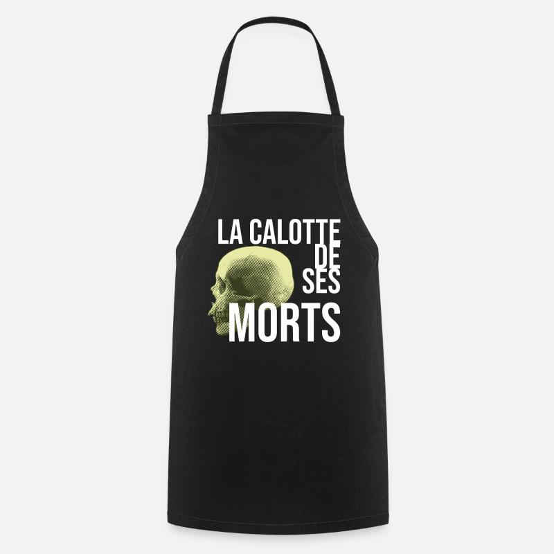 La calotte de ses morts - Tablier de cuisine - noir