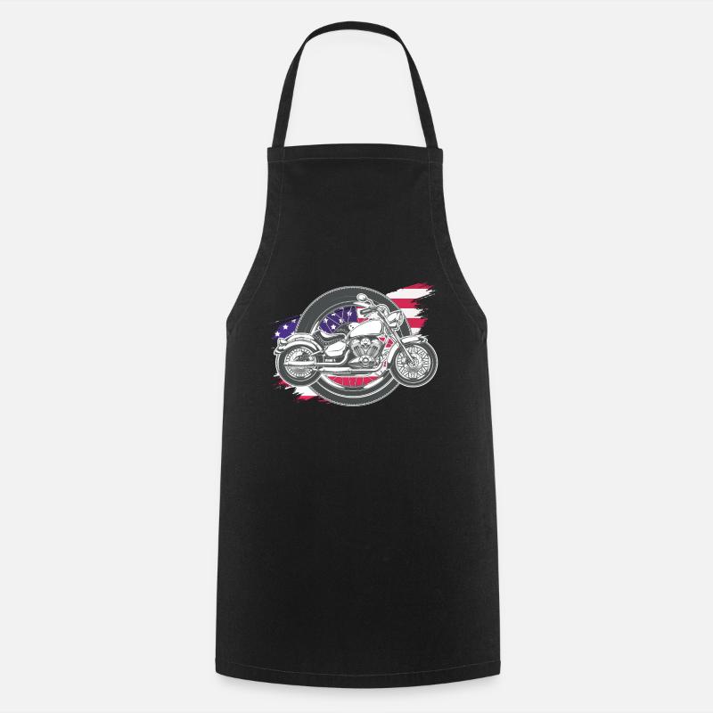 motorcycle motorcycle - Cooking Apron - black