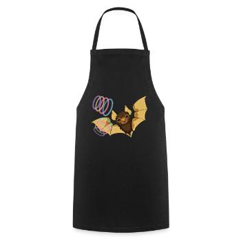 bat - Cooking Apron - black - Front - AI Model Male 185 dark (185cm)