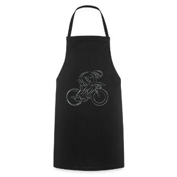 Cycling - Cooking Apron - black - Front - AI Model Male 185 dark (185cm)