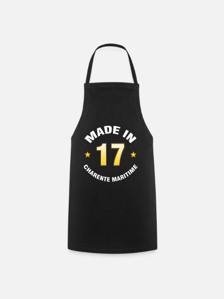 Charente Maritime - Tablier de cuisine - noir