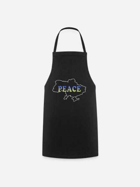 Peace for Ukraine - Cooking Apron - black