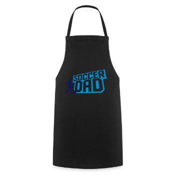 Kicker Soccer Dad Logo - Kochschürze - Schwarz - Vorne - AI Model Male 185 dark (185cm)