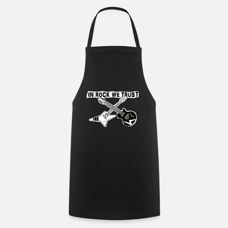 in rock we trust - Cooking Apron - black