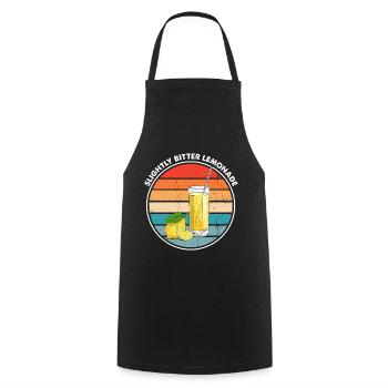 Lemon Design Lemonades Stand Boss Lemon Sale - Cooking Apron - black - Front - AI Model Male 185 dark (185cm)