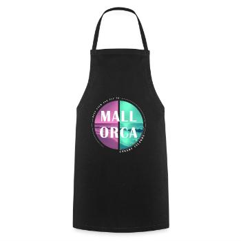 Mallorca Summer Sun Beach Sea Palms Party - Cooking Apron - black - Front - AI Model Male 185 dark (185cm)