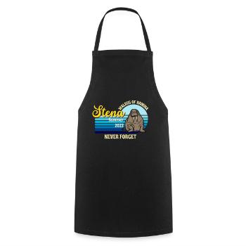 Hamina morse Stena Été 2022 n’oubliez jamais - Tablier de cuisine - noir - Devant - AI Model Male 185 dark (185cm)