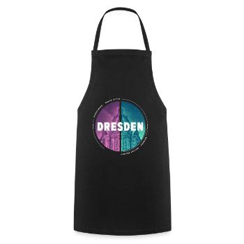 Dresden Germany City Skyline Home Love - Cooking Apron - black - Front - AI Model Male 185 dark (185cm)
