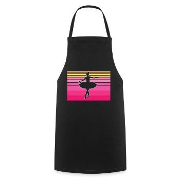 Ballet Dancer Dance Ballerina Sport Girl Femme - Tablier de cuisine - noir - Devant - AI Model Male 185 dark (185cm)