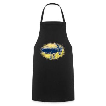 Donkey - Cooking Apron - black - Front - AI Model Male 185 dark (185cm)