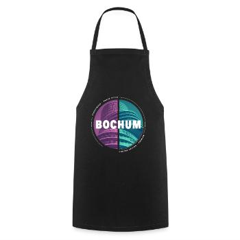 Bochum Deutschland Stadt Skyline Heimat Liebe - Kochschürze - Schwarz - Vorne - AI Model Male 185 dark (185cm)
