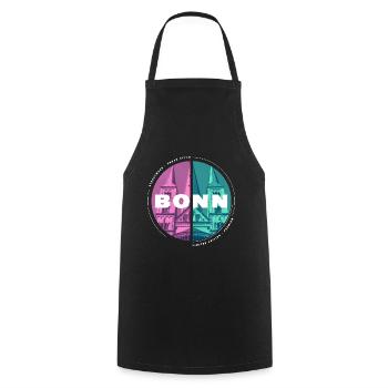 Bonn Deutschland Stadt Skyline Heimat Liebe - Kochschürze - Schwarz - Vorne - AI Model Male 185 dark (185cm)