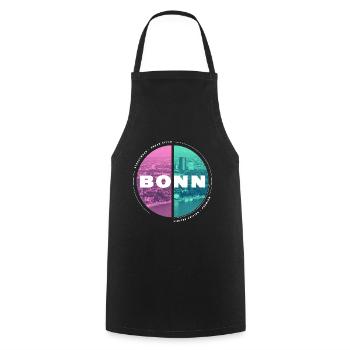 Bonn Deutschland Stadt Skyline Heimat Liebe - Kochschürze - Schwarz - Vorne - AI Model Male 185 dark (185cm)