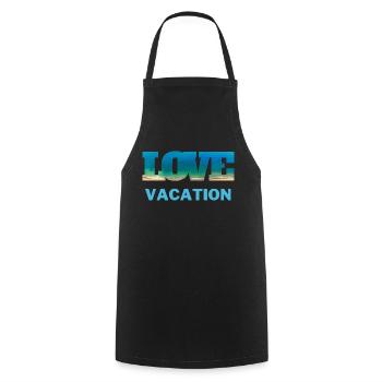 T-shirt Holiday Beach Holiday Summer Sun Cadeau - Tablier de cuisine - noir - Devant - AI Model Male 185 dark (185cm)