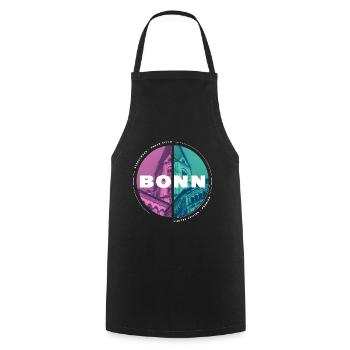Bonn Deutschland Stadt Skyline Heimat Liebe - Kochschürze - Schwarz - Vorne - AI Model Male 185 dark (185cm)