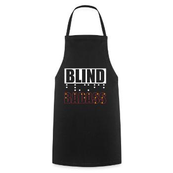 Blind Badass Braille Dots Impaired Blindness - Cooking Apron - black - Front - AI Model Male 185 dark (185cm)