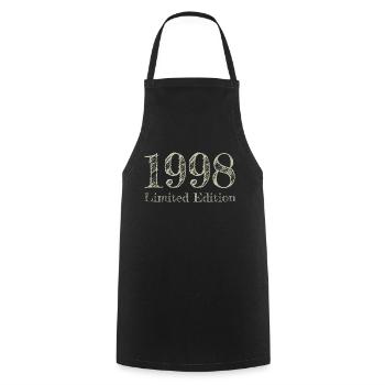 1998 - Tablier de cuisine - noir - Devant - AI Model Male 185 dark (185cm)