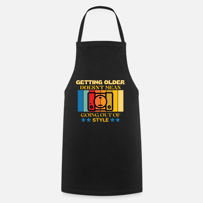 Vintage coloré - Tablier de cuisine - noir