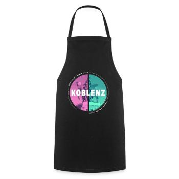 Koblenz Germany City Skyline Home Love - Cooking Apron - black - Front - AI Model Male 185 dark (185cm)