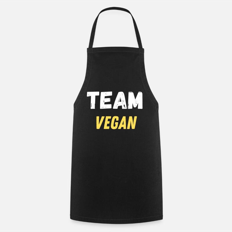 team vegan - Tablier de cuisine - noir