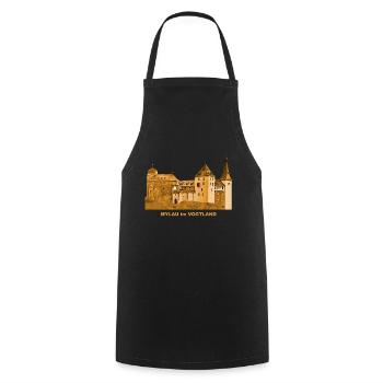Château de Mylau Château Vogtland Saxe Reichenbach - Tablier de cuisine - noir - Devant - AI Model Male 185 dark (185cm)