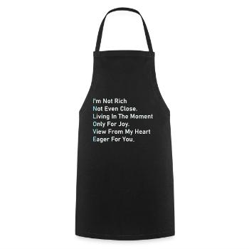 In Love - Cooking Apron - black - Front - AI Model Male 185 dark (185cm)