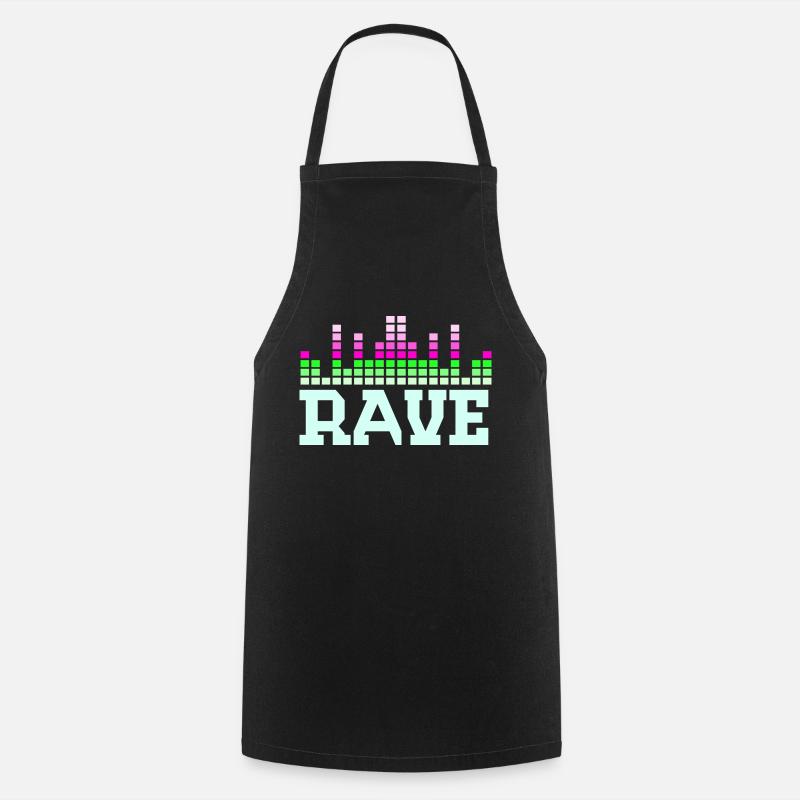 Rave quotes - Cooking Apron - black