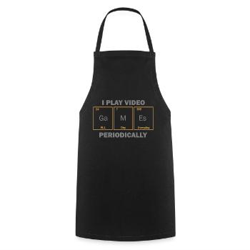 IPlayPeriodically - Tablier de cuisine - noir - Devant - AI Model Male 185 dark (185cm)