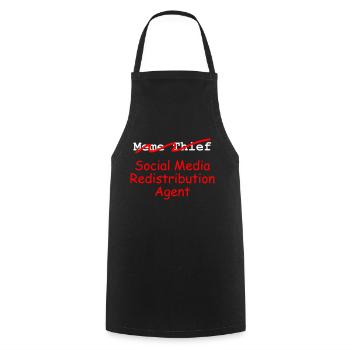 Meme-Dieb - Kochschürze - Schwarz - Vorne - AI Model Male 185 dark (185cm)