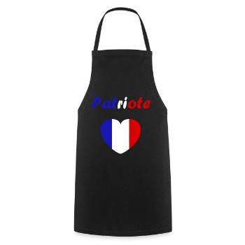 PATRIOT - Cooking Apron - black - Front - AI Model Male 185 dark (185cm)