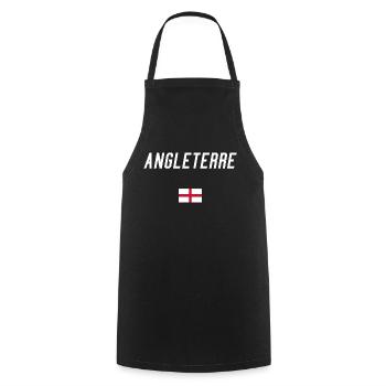 angleterre - Tablier de cuisine - noir - Devant - AI Model Male 185 dark (185cm)