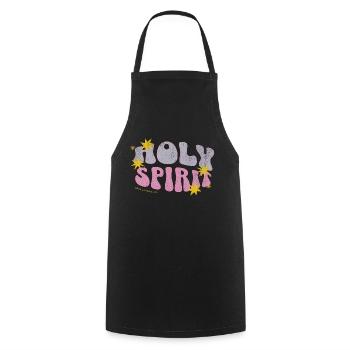 Holy Spirit Gods Apparel Co - Cooking Apron - black - Front - AI Model Male 185 dark (185cm)