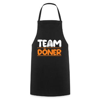 Dönerspieß Kebab Döner - Kochschürze - Schwarz - Vorne - AI Model Male 185 dark (185cm)