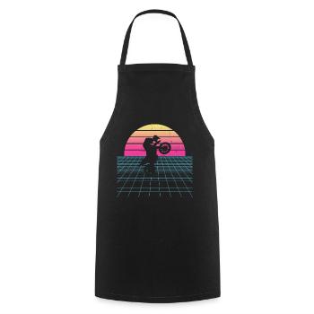 Men's Dirt Bike Women's Dirt Biker Dirt Bike - Cooking Apron - black - Front - AI Model Male 185 dark (185cm)