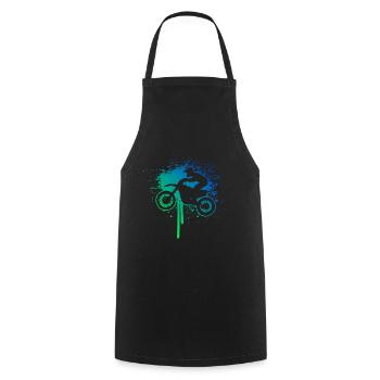 Supermoto Men's Dirt Bike Motocross Freestyle Moto - Cooking Apron - black - Front - AI Model Male 185 dark (185cm)