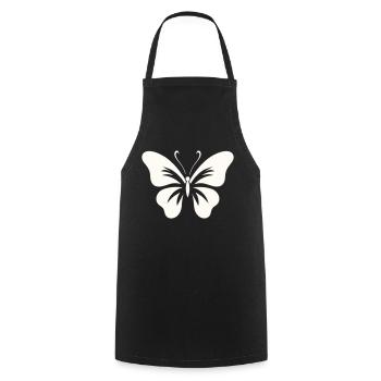 Bold Butterfly - Cooking Apron - black - Front - AI Model Male 185 dark (185cm)
