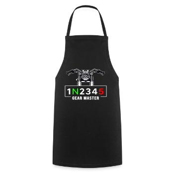 Motorcycle motor-biker Motorcyclist Motorcycle Tour - Cooking Apron - black - Front - AI Model Male 185 dark (185cm)