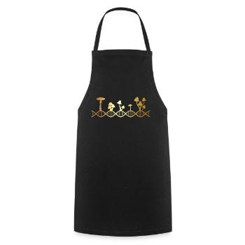 Le champignon est dans mon ADN - Tablier de cuisine - noir - Devant - AI Model Male 185 dark (185cm)