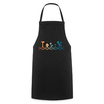 Le champignon est dans mon ADN - Tablier de cuisine - noir - Devant - AI Model Male 185 dark (185cm)