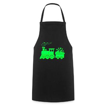 Love Happy Heart Card Valentine Vector Design Art - Cooking Apron - black - Front - AI Model Male 185 dark (185cm)