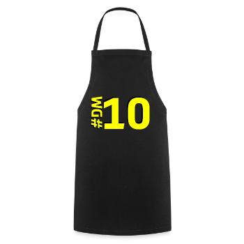 DM10-KARTON - Kochschürze - Schwarz - Vorne - AI Model Male 185 dark (185cm)