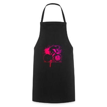 Road Bike Road Bike Road Cyclist Men Road Bike - Cooking Apron - black - Front - AI Model Male 185 dark (185cm)