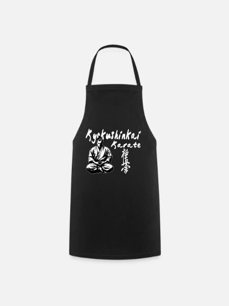 Kyokushinkai Karate Kanji Kimono Kampfkünste - Kochschürze - Schwarz
