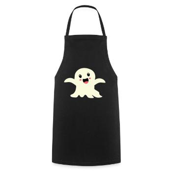 Fantôme - Tablier de cuisine - noir - Devant - AI Model Male 185 dark (185cm)