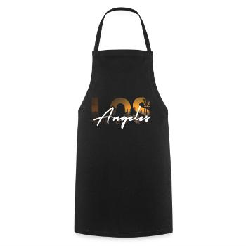 Los Angeles - Tablier de cuisine - noir - Devant - AI Model Male 185 dark (185cm)